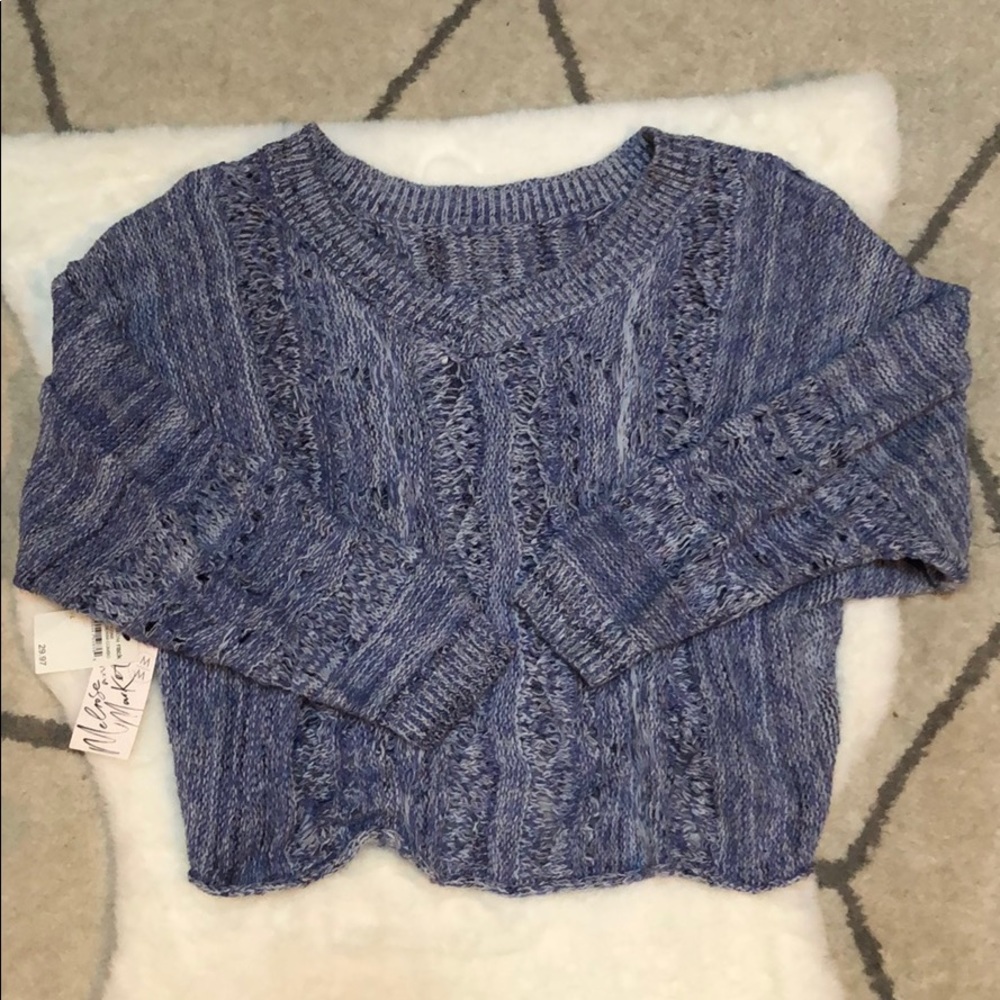Lightweight reversible dolman-sleeve sweater